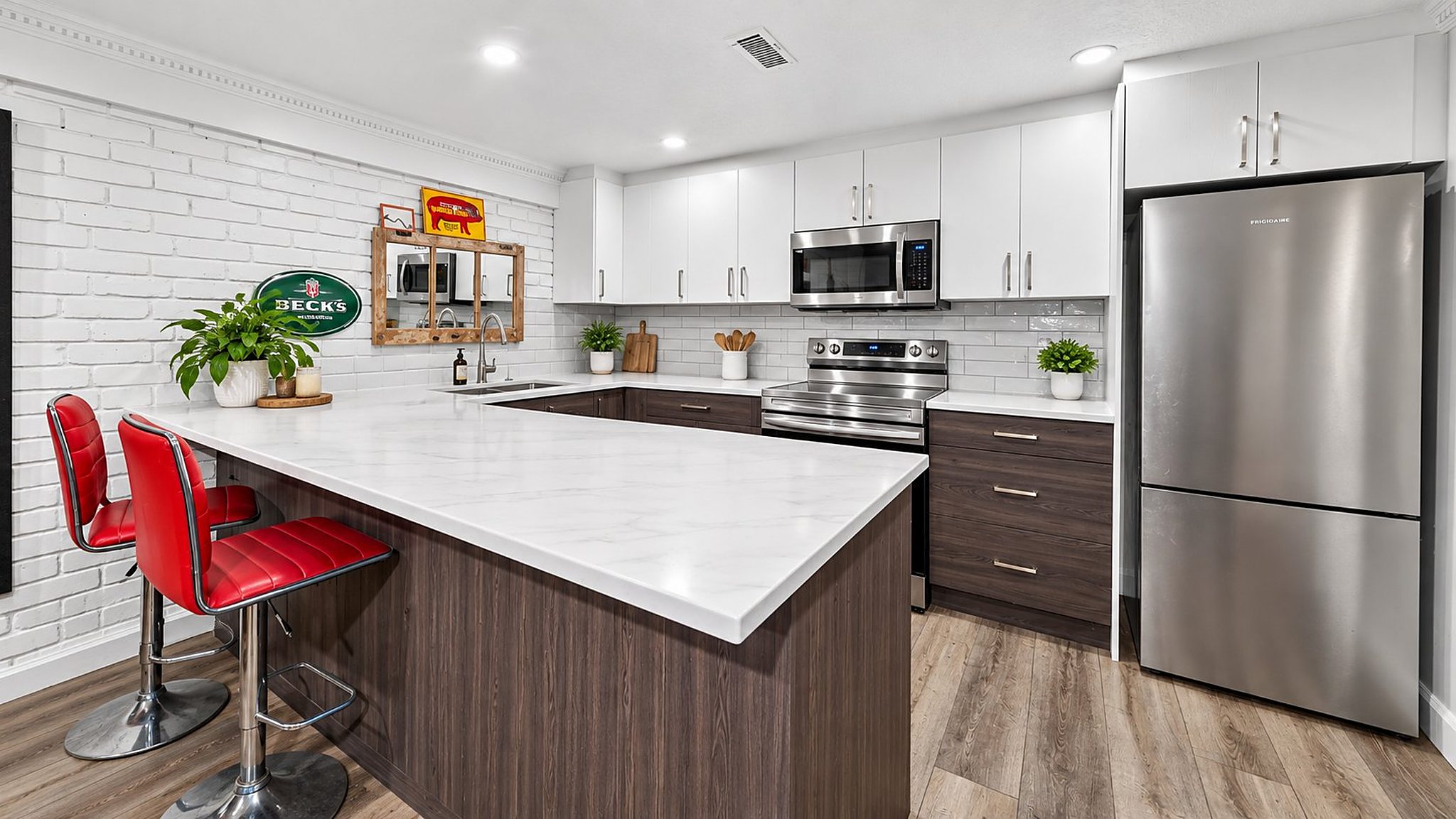 The in-law suite's kitchen